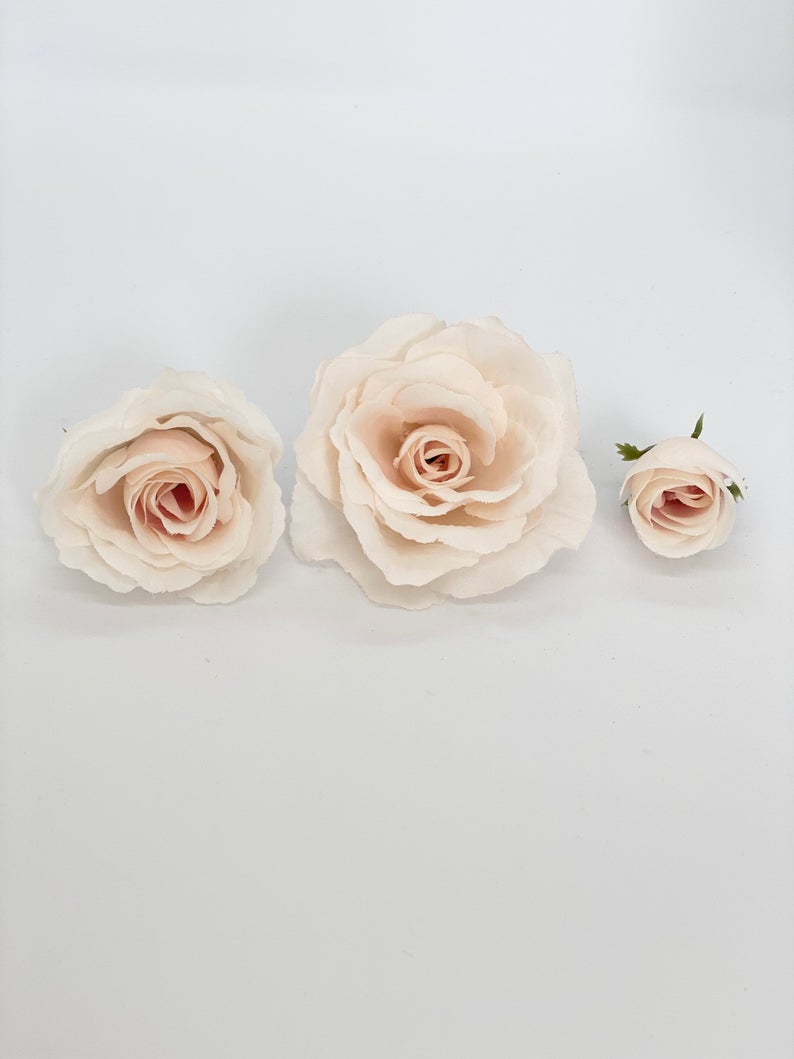 Blush Tea Rose Artificial Blush Rose Boho Wedding Flower Blush Silk Flower Blush Wedding Neutral Wedding Nude Wedding Neutral Flower Decor