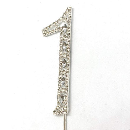 4" Rhinestone Number Cake Topper Rhinestone Cake Topper Rhinestone Birthday Number Cake Topper First Birthday Cake Number Second Birthday