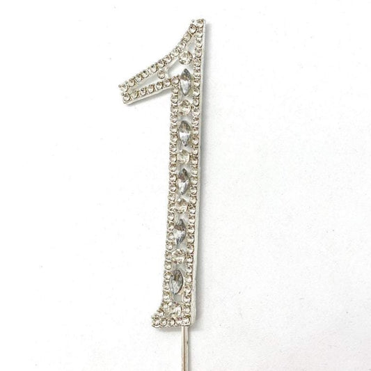 4" Rhinestone Number Cake Topper Rhinestone Cake Topper Rhinestone Birthday Number Cake Topper First Birthday Cake Number Second Birthday