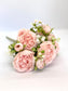 11" Blush Cabbage Rose Bouquet Wedding Peach Cabbage Roses Mini Wedding Bouquet Wedding Toss Bouquet Toss Wedding Cabbage Rose