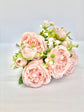 11" Blush Cabbage Rose Bouquet Wedding Peach Cabbage Roses Mini Wedding Bouquet Wedding Toss Bouquet Toss Wedding Cabbage Rose