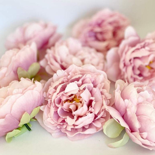 5" Light Pink Peony Two Tone Peony Wedding Flower Fluffy Peony Flower Artificial Peony Light Pink Wedding Flower Light Pink Peony Decor