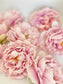 5" Light Pink Peony Two Tone Peony Wedding Flower Fluffy Peony Flower Artificial Peony Light Pink Wedding Flower Light Pink Peony Decor