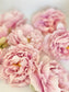 5" Light Pink Peony Two Tone Peony Wedding Flower Fluffy Peony Flower Artificial Peony Light Pink Wedding Flower Light Pink Peony Decor