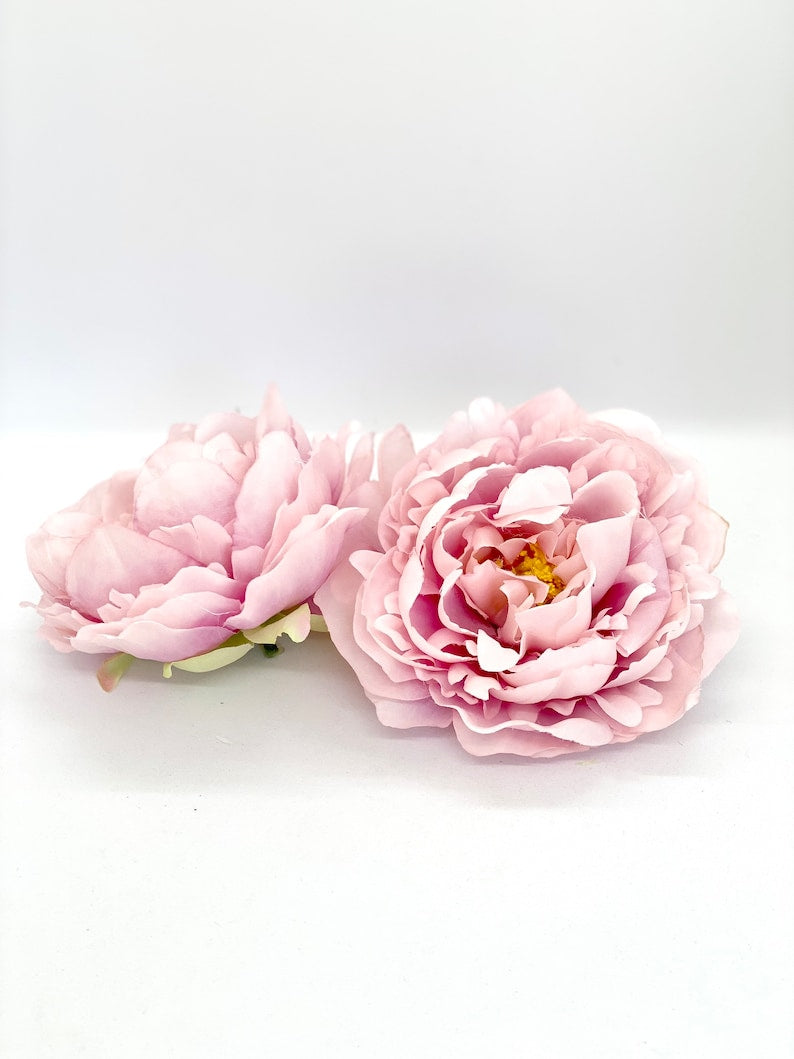 5" Light Pink Peony Two Tone Peony Wedding Flower Fluffy Peony Flower Artificial Peony Light Pink Wedding Flower Light Pink Peony Decor