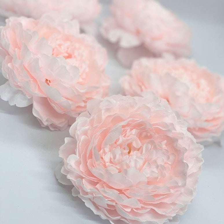 4.5" Blush Peony Blush Pink Peony Wedding Flower Fluffy Peony Flower Artificial Peony Blush Wedding Flower Pale Pink Peony Decor Blush Decor