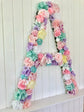 Extra large floral covered letter initial for wall decor