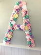 Extra large personalized flower letter for home decor