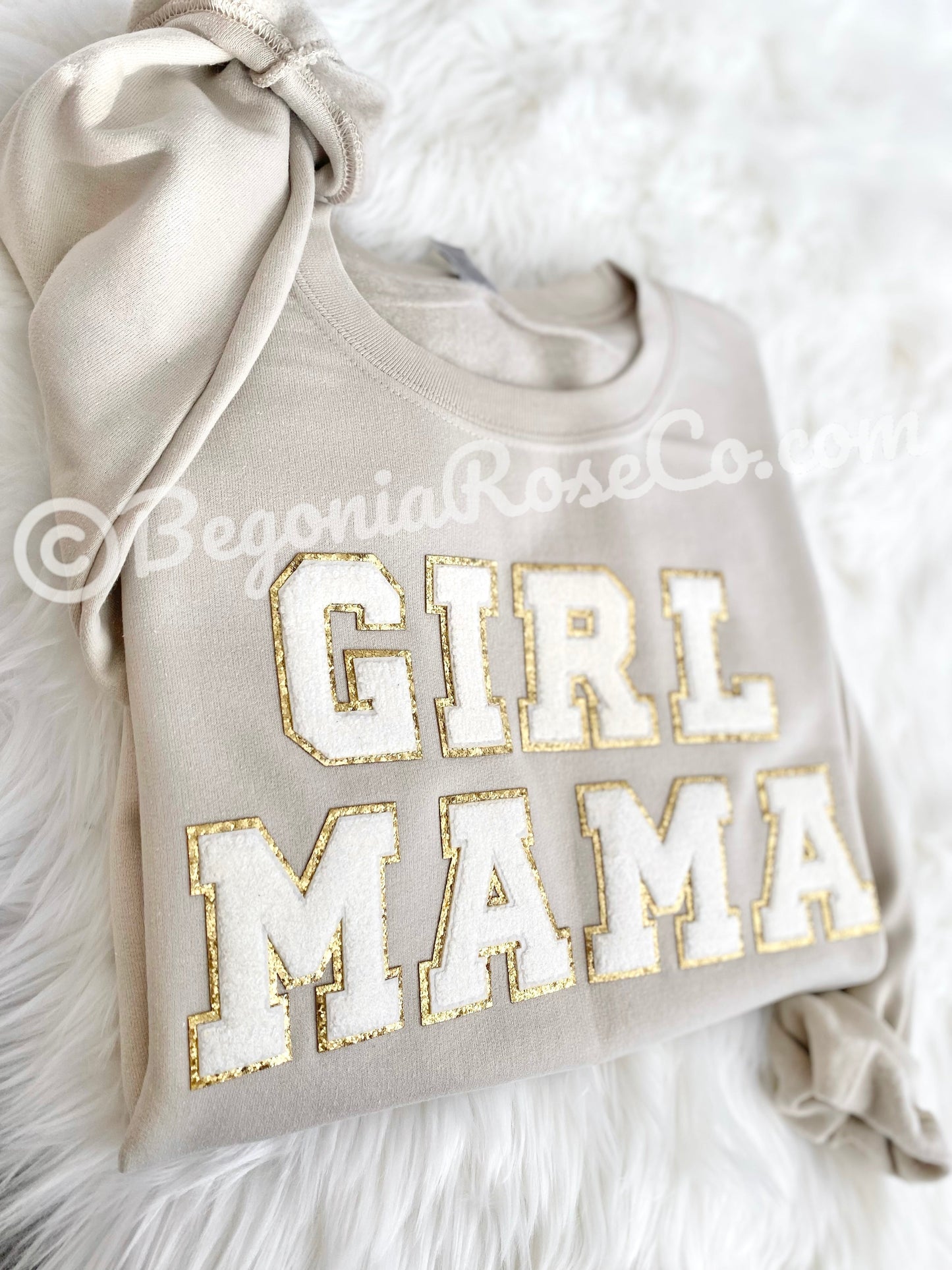 GIRL MAMA / BOY MAMA Patch Crewneck Sweatshirt