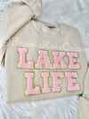 LAKE LIFE Letter Patch Sweatshirt