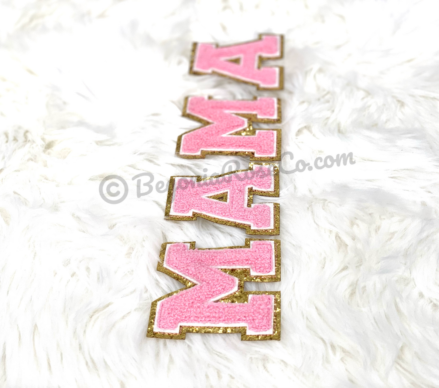 MAMA Chenille Letter Patches