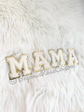 MAMA Patches Pearl Rhinestone Sew On Iron On Elegant Mom Gift Baby Shower Decor