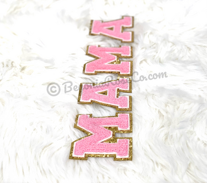 MAMA Chenille Letter Patches