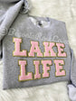 LAKE LIFE patch crewneck sweatshirt cozy lake house apparel