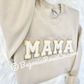 Chenille MAMA Patch Crewneck Sweatshirt