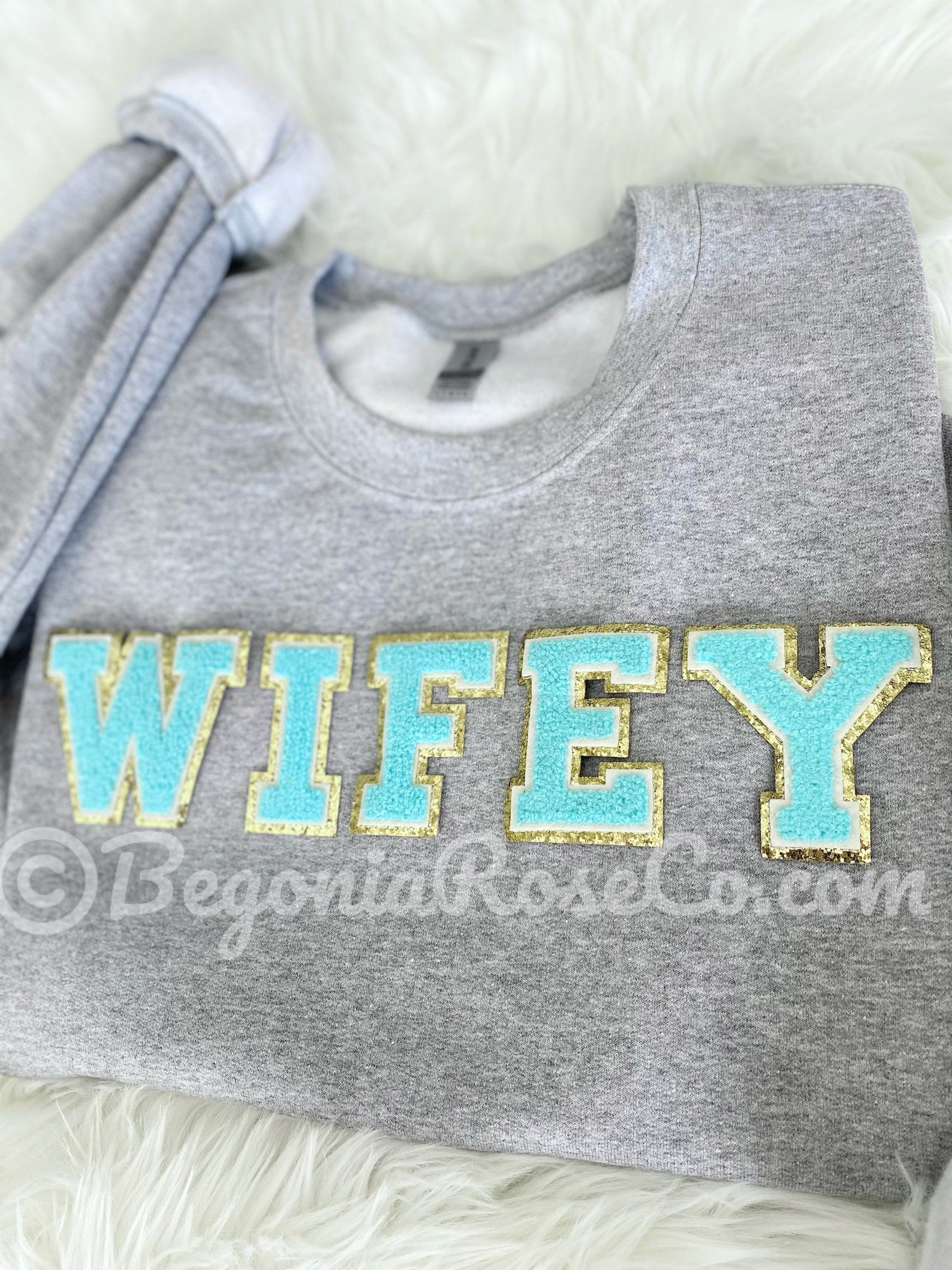 WIFEY crewneck sweatshirt gift set - wife gift anniversary Valentine's Day