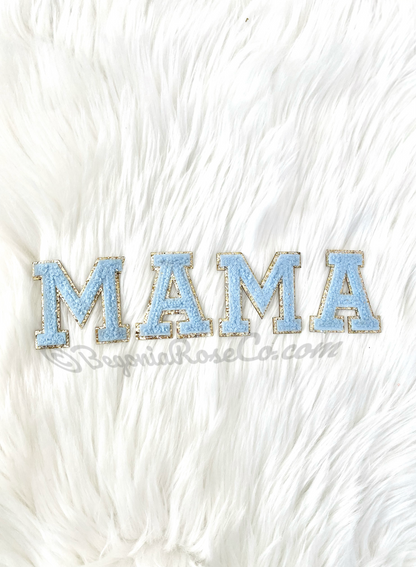 MAMA Chenille Letter Patches