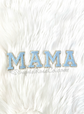 MAMA Chenille Script Patches Peachy Pink Sew On Iron On Mom Gift Diaper Bag