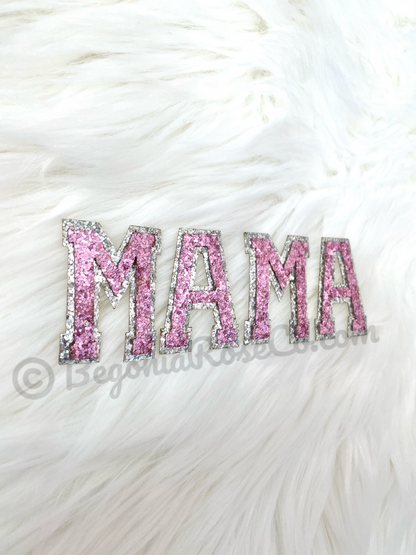MAMA Chenille Letter Patches