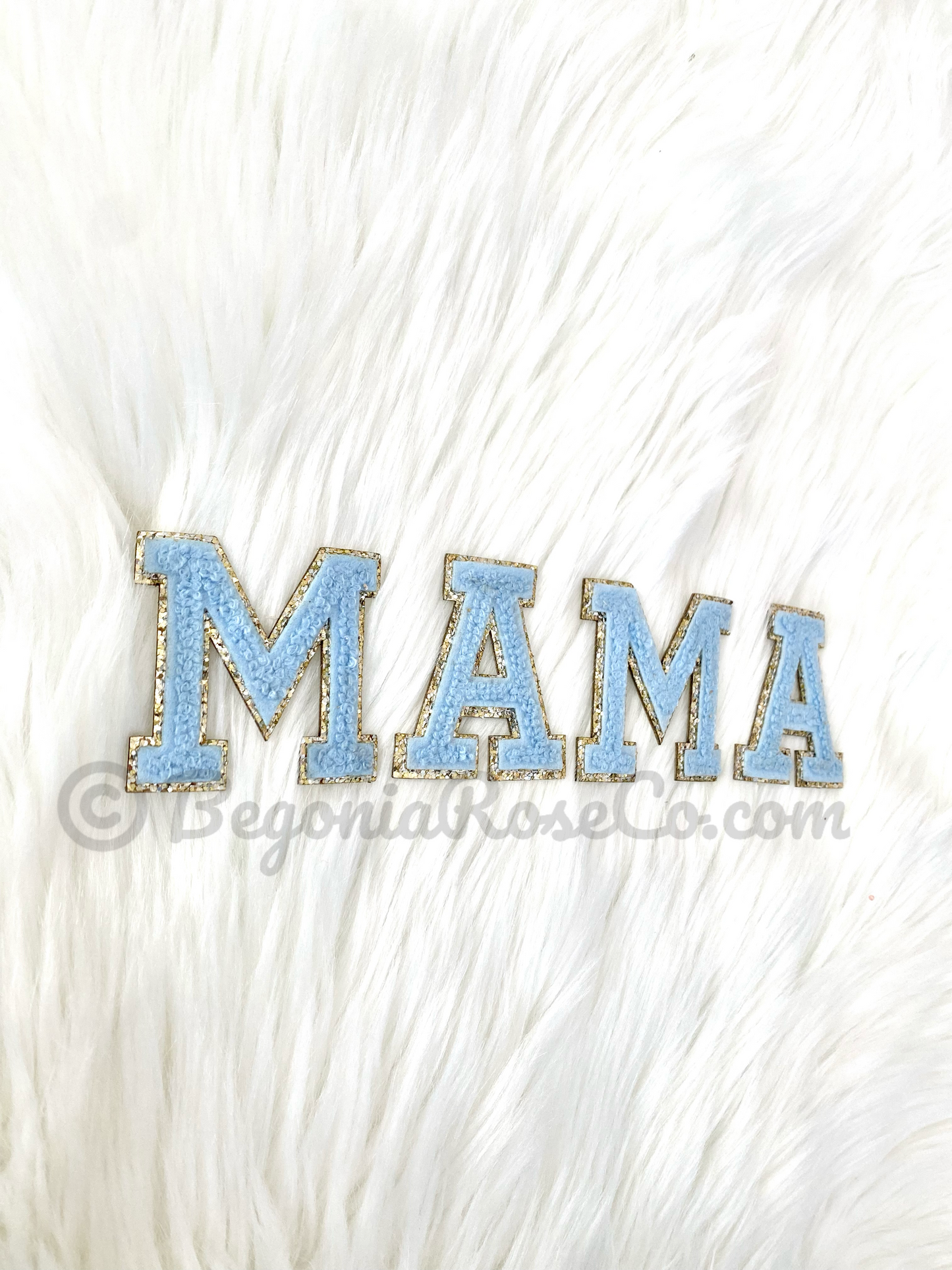 MAMA Chenille Letter Patches