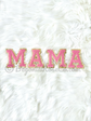 MAMA pearl rhinestone letter patches sew-on iron-on baby shower decor gift
