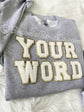 COACH letter patch sweatshirt close-up 8cm chenille patches cheer coach gift
