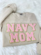 NAVY MOM patch sweatshirt in black - US Navy mom deployment shirt