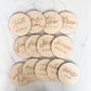 Wood Baby Milestone Cards, Baby Monthly Milestone Photo Prop, Baby Shower Gift, Newborn Photo Prop, Wooden Baby Milestones, New Baby Gift