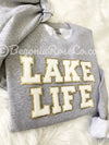 LAKE LIFE Letter Patch Sweatshirt