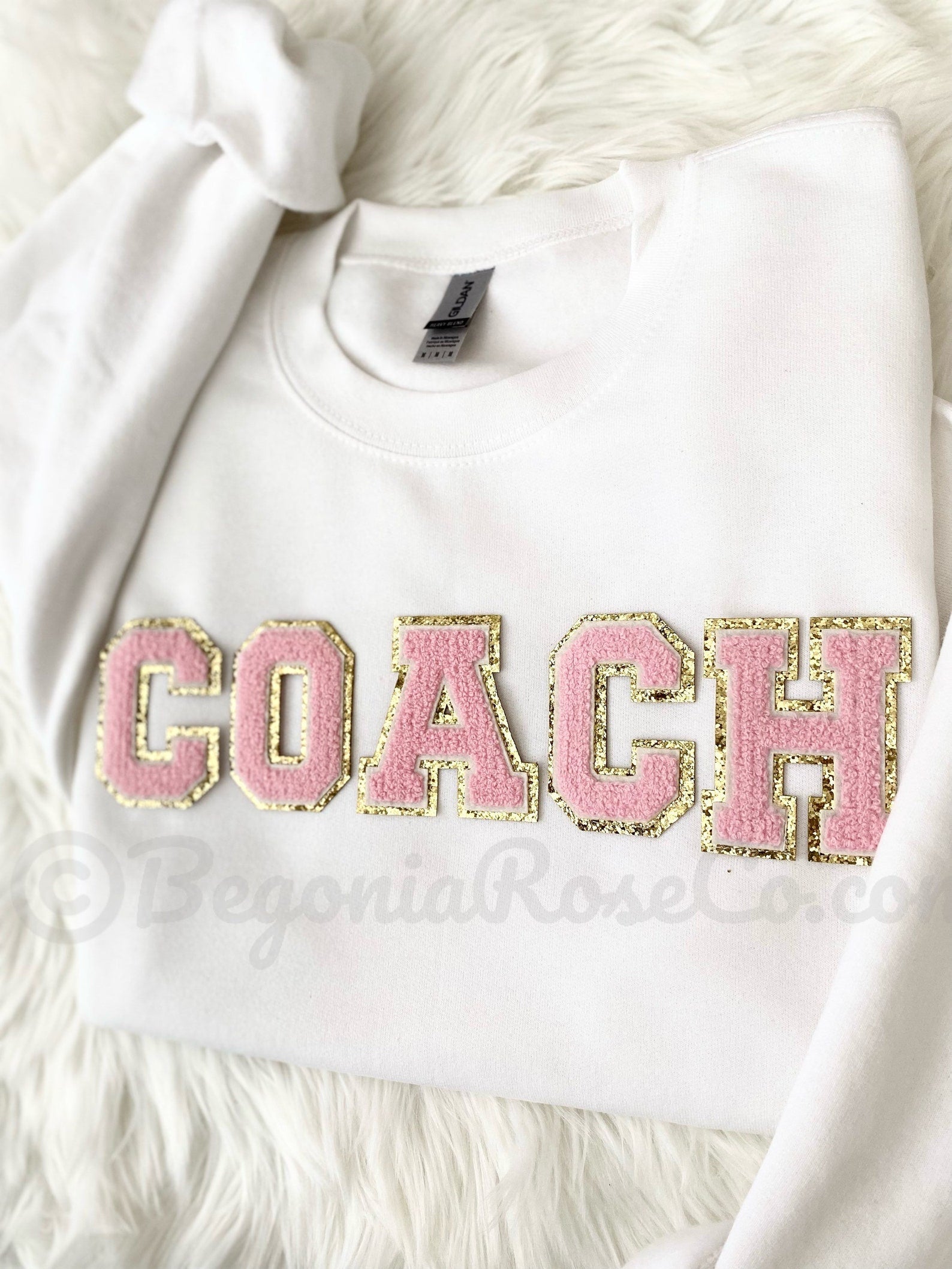 COACH chenille crewneck sweatshirt Gildan unisex fit - thank you coach gift