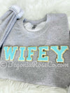 WIFE / WIFEY Patch Crewneck Sweatshirt
