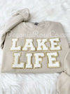 LAKE LIFE Letter Patch Sweatshirt