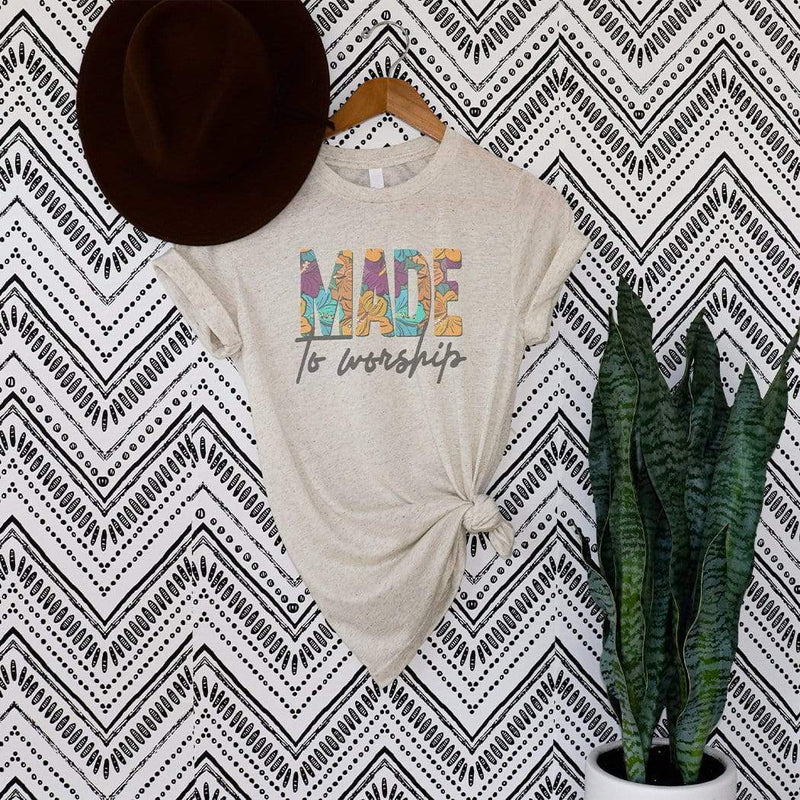 Made To Worship Floral Graphic T-Shirt